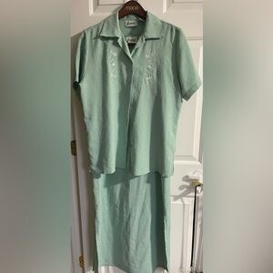 Joanna 2 pieces set maxi dress and shirt size M